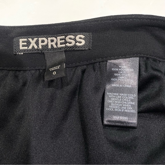 Express Black Lace Detail Sheer Maxi Skirt - Size 0 - Picture 5 of 5